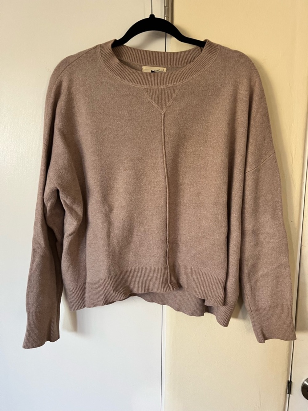 Universal Thread Mauve Taupe Relaxed Crewneck Sweater